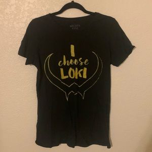 marvel “i chose loki” black t-shirt size large
